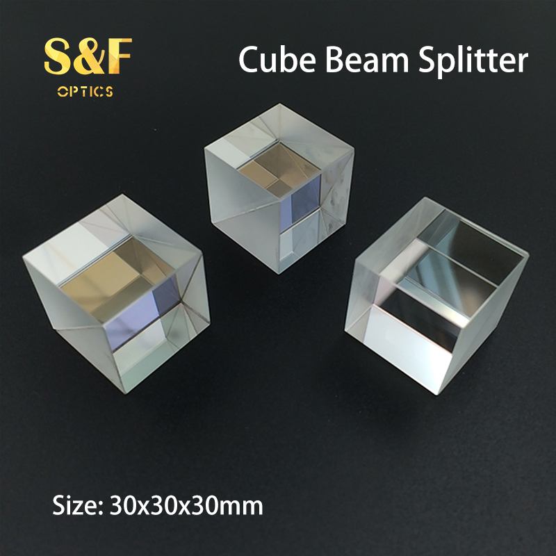 30x30mm Optical Glass Cube Dichroic Dispersion Beam Splitter Prism for Spectrometer Experiment Prisma - Image 5