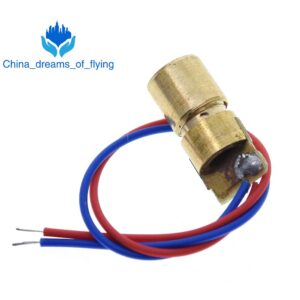 TZT 5V 650nm 5mW Adjustable Laser Dot Diode Module Red Sight Copper Head Mini Laser Pointer