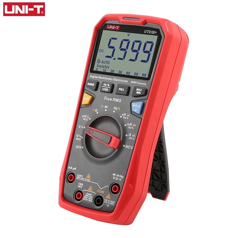 UNI-T Digital Multimeter UT61E Plus Series True RMS 1000V Auto Range Handheld Professional Tester Voltmeter multimeterAC/DC - Image 4