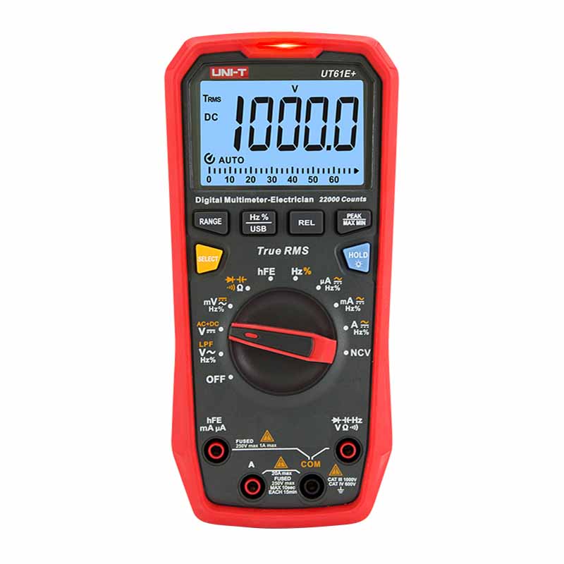 UNI-T Digital Multimeter UT61E Plus Series True RMS 1000V Auto Range Handheld Professional Tester Voltmeter multimeterAC/DC - Image 2