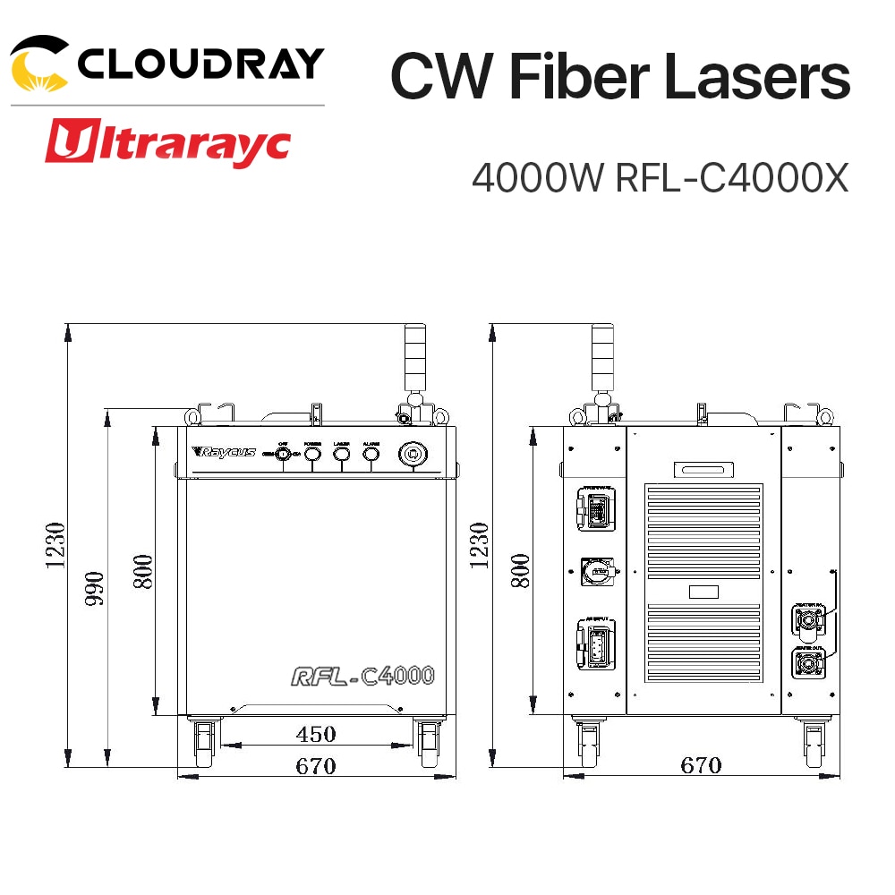Ultrarayc Original Raycus 1064nm Fiber Laser Power Source Multi-Module 4000-15000W CW Fiber Lasers for Cutting Welding Machine - Image 3