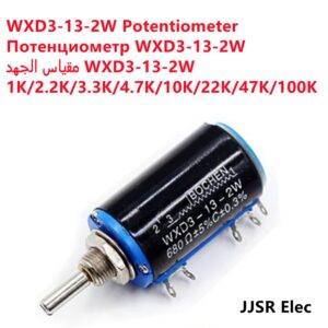WXD3-13-2W Precision multi-turn potentiometer 1K/2.2K/3.3K/4.7K/10K/22K/47K/100K Wirewound Potentiometer Resistance Linear Rotar