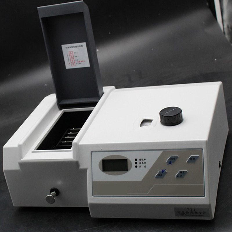 Wavelength 325-1050Nm Precision Uv-Visible Photometer Spectrometer Spectrophotometer Tester With Analyzer Cuvette Kit 721 - Image 2
