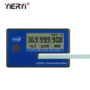 Yieryi Digital LS162A Transmission Meter Visible Light Measurement Tool VLT UVR IRR Tester Spectrometer for Automotive Glass
