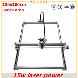 diy mini laser engraving machine ,15w laser cutter metal marking machine support english software work size 1*1m laser engraver