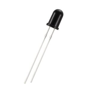 uxcell Photosensitive Diode Photodiodes Light Sensitive Sensors Round Head Receiver Diode 5mm 20pcs Black